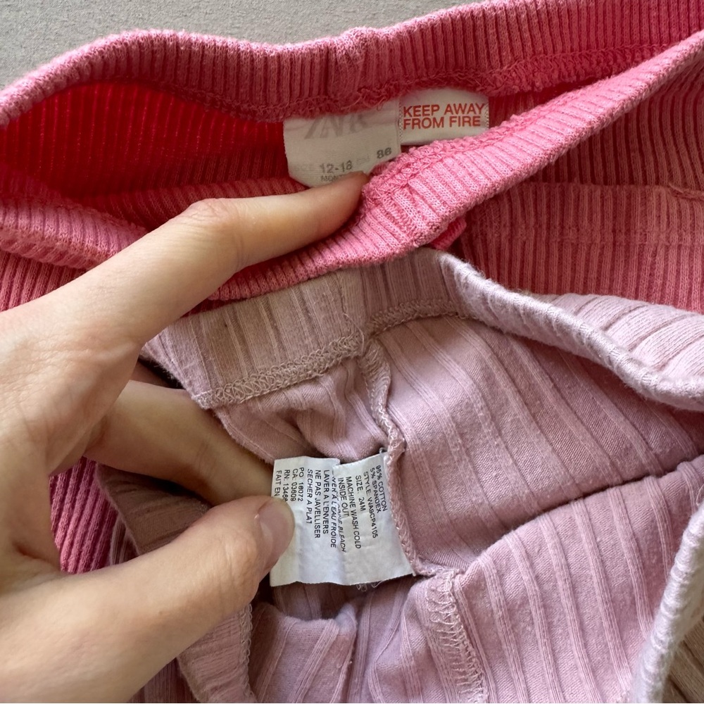 Baby Toddler Ribbed Leggings Bundle - Picture 3 of 11